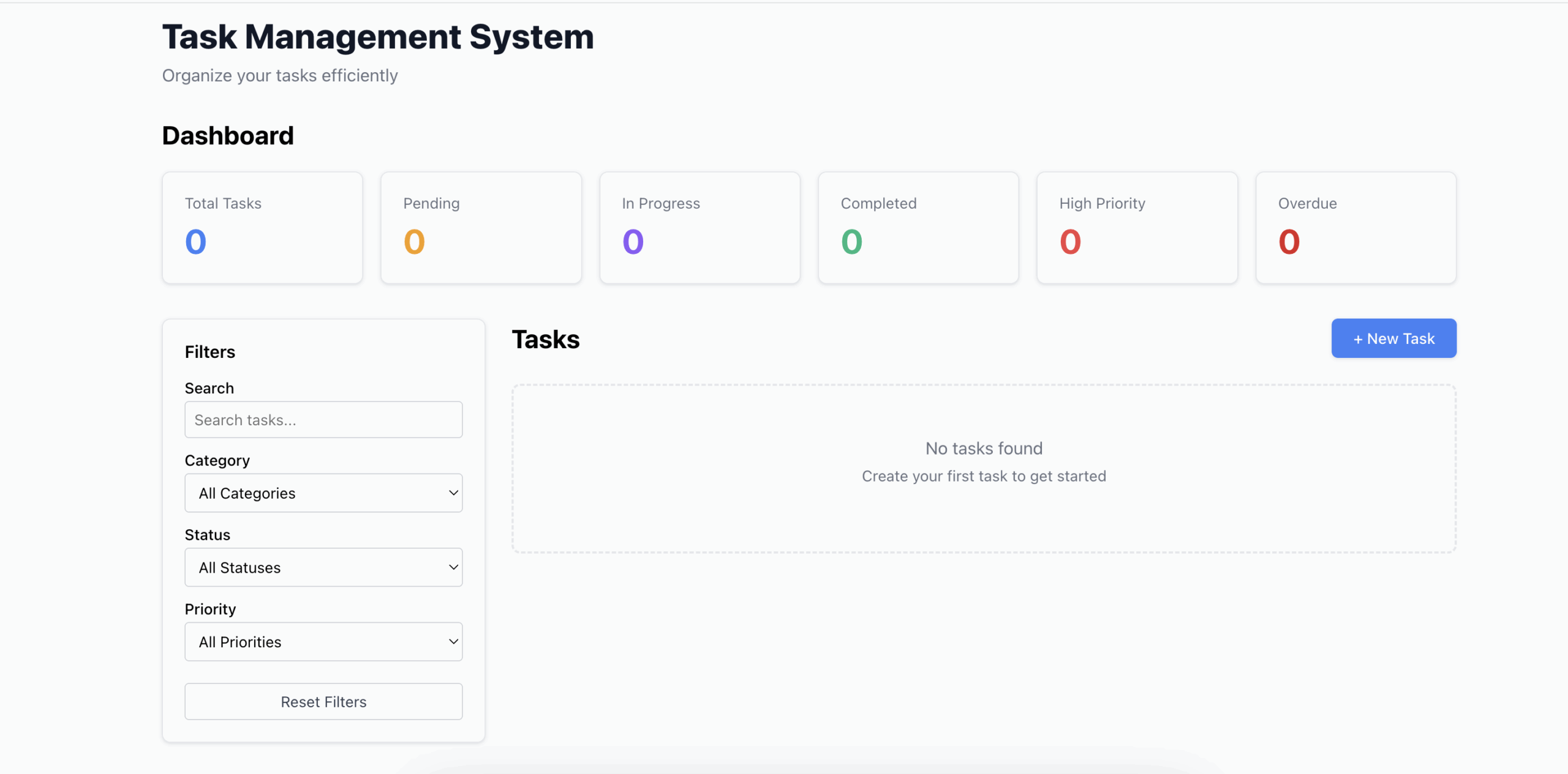 task management app init